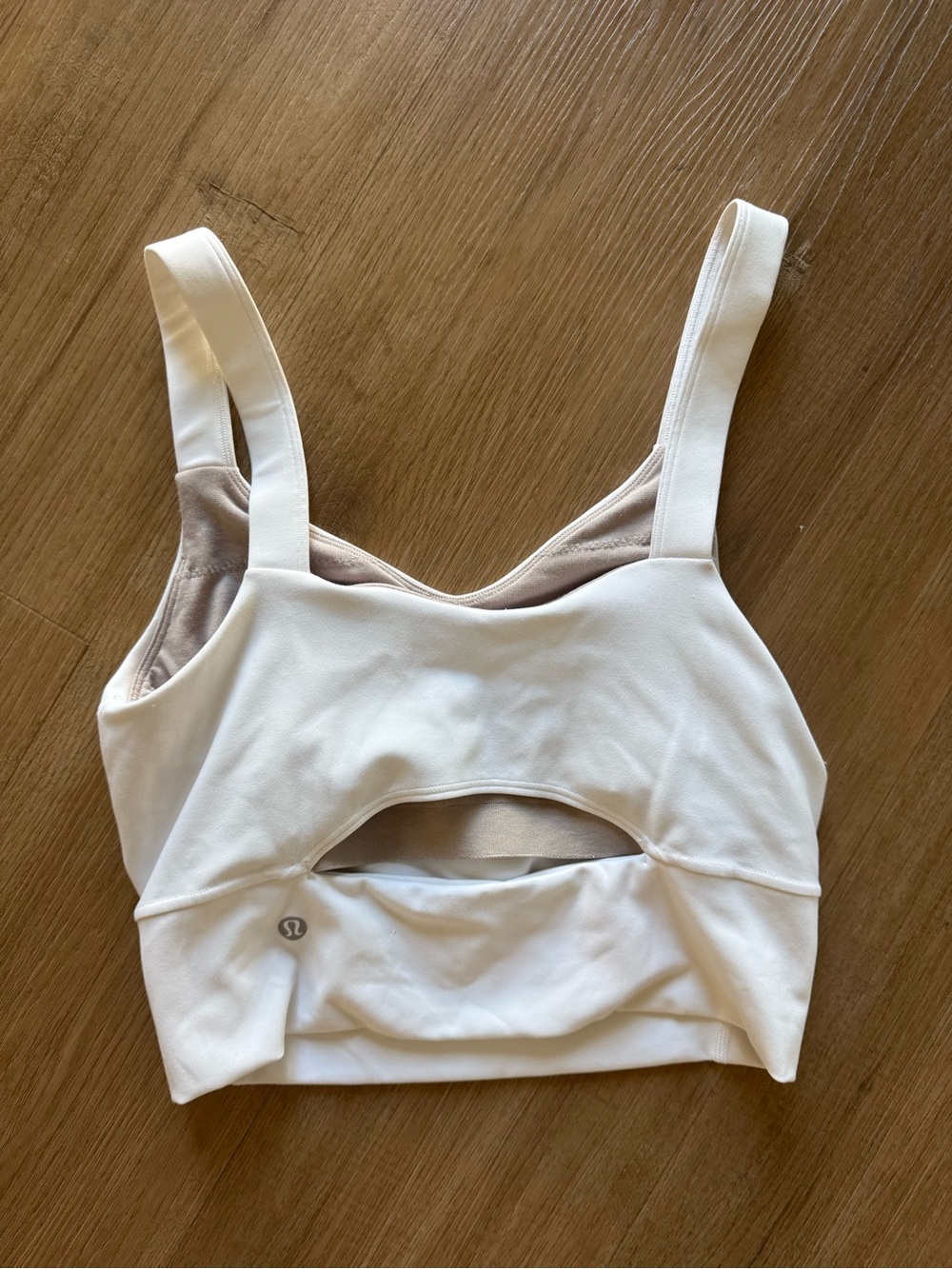 lululemon athletica White Cutout Athletic Sports Bra